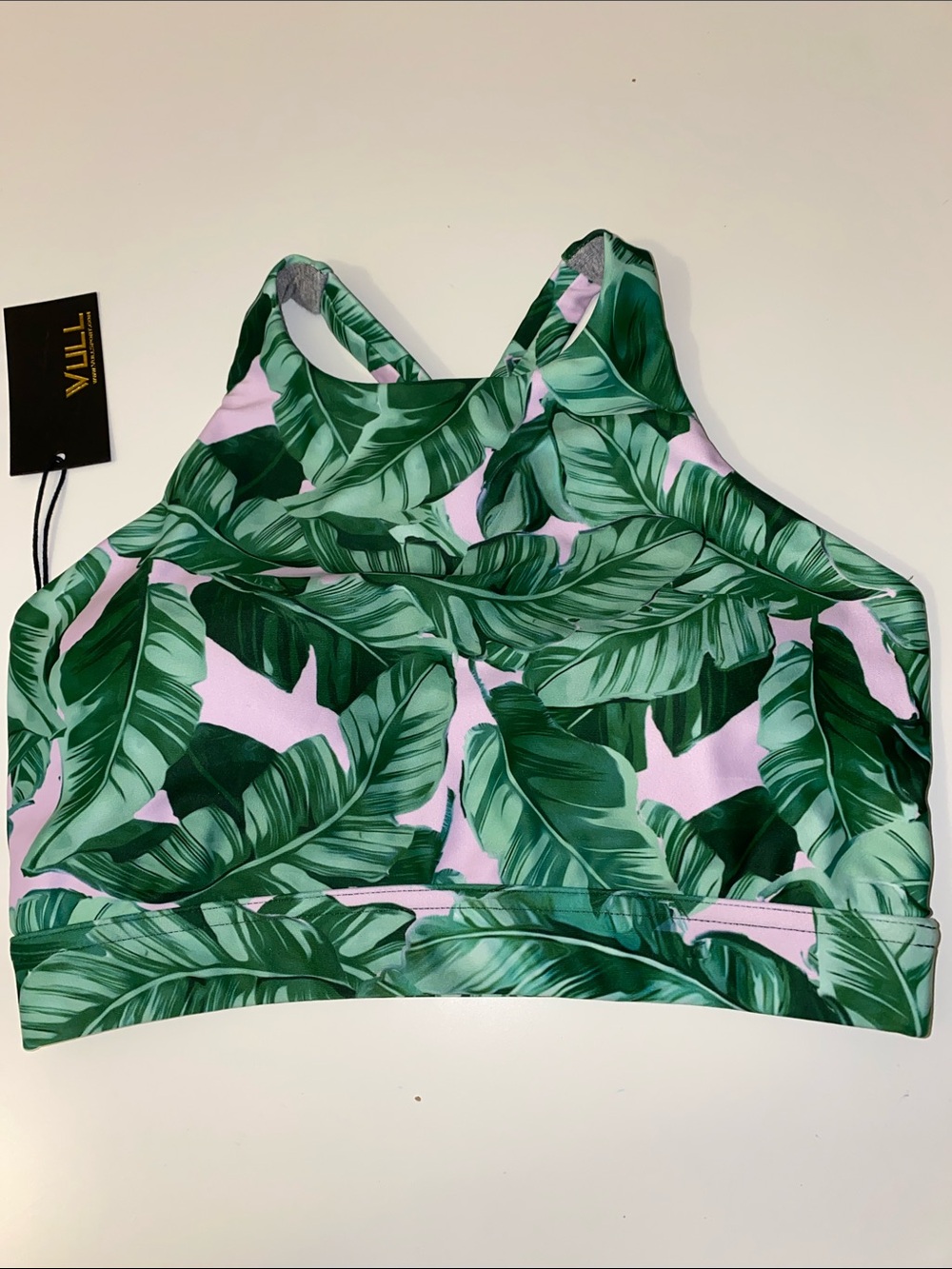 VULL Tropical Leaf Sports Bra